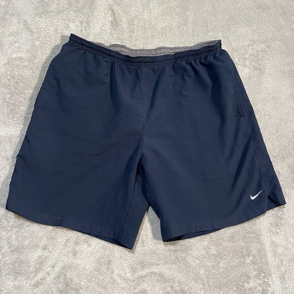 Nike Court Dri-Fit Shorts Mens Large Blue Brief Lined 7" Athletic Shorts - Picture 1 of 13